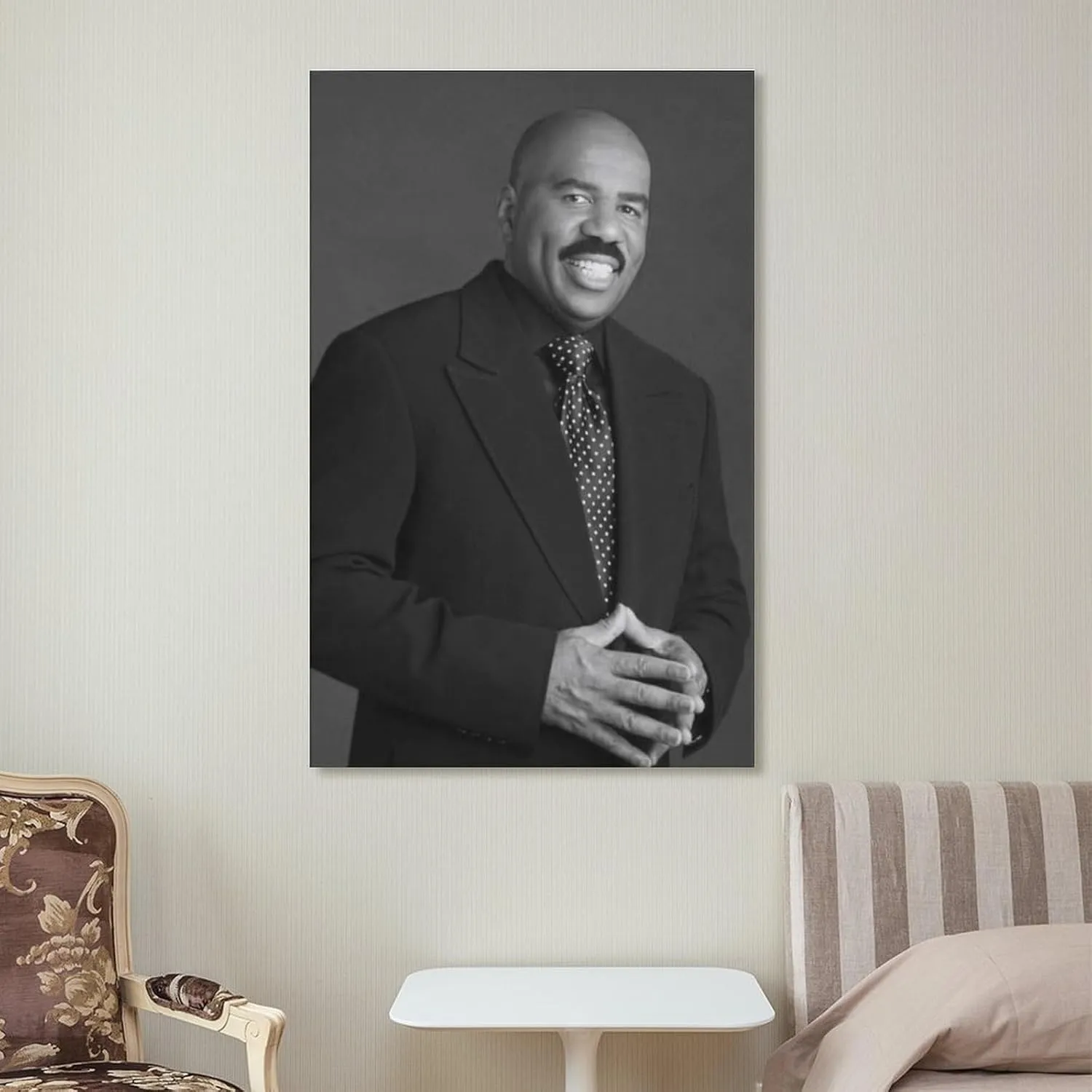 KJJLNRQ American Television Hosts Steve Harvey Wall Art Posters For Room AestheticPoster For Living Room Bedroom Office Decor08x12inch(20x30cm)