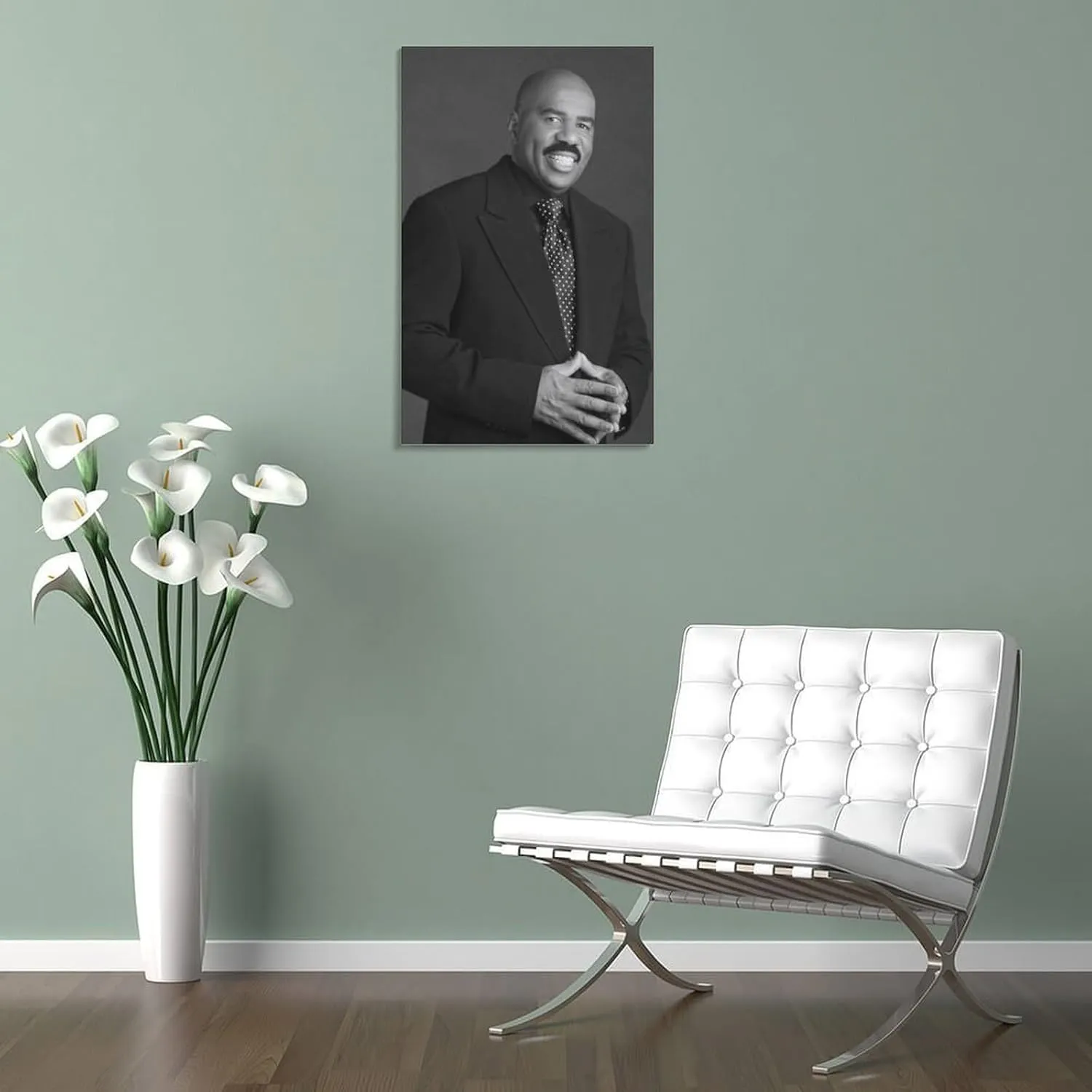 KJJLNRQ American Television Hosts Steve Harvey Wall Art Posters For Room AestheticPoster For Living Room Bedroom Office Decor08x12inch(20x30cm)