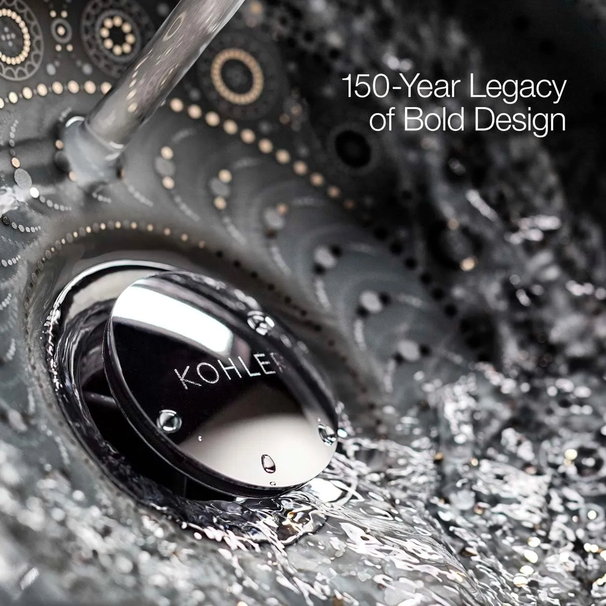 KOHLER K-28682-G-BL SpaViva Two-Function Handheld Showerhead, Includes Cleansing Device with Four Attachments, Face & Body Brush, Body Scrubber, Body Massager, 1.75 GPM, Matte Black
