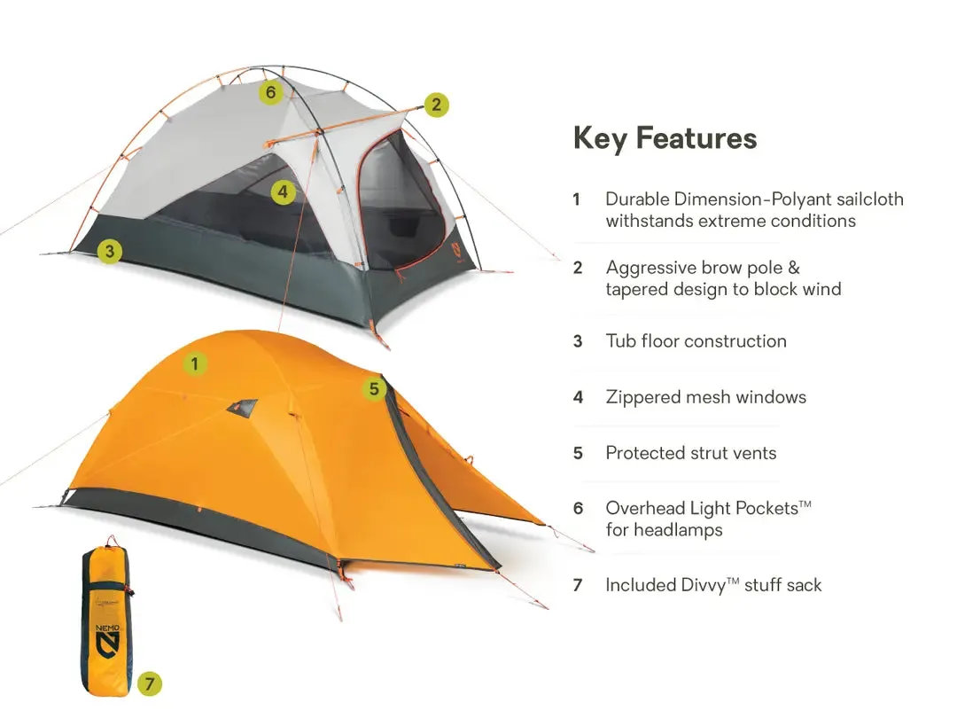 Kunai™ 3–4 Season Backpacking Tent - 2 Person