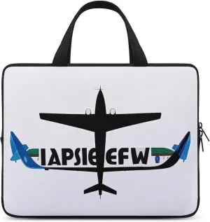 Laptop Carrying Case 15 Inch Aviation Lettering And Aircraft Laptop Bag for Men Women Computer Bag Messenger Bag for Work