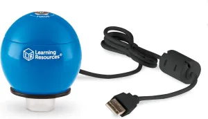 Learning Resources Zoomy 2.0 Handheld Digital Microscope, Computer, Projector, or Interactive whiteboard Accessories, Blue, Ages 4 