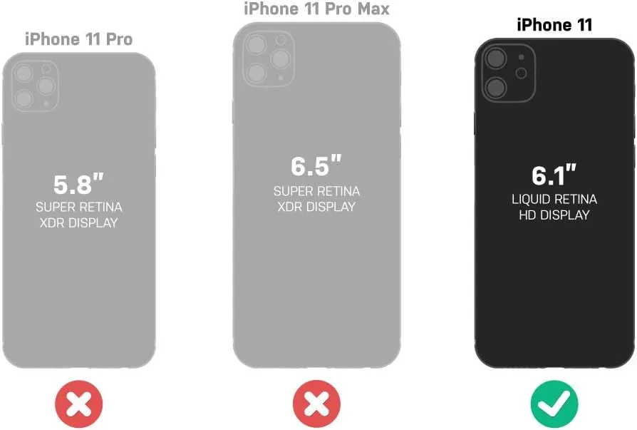 LifeProof NEXT SERIES Case for iPhone 11 - BLACK CRYSTAL (CLEAR/BLACK)