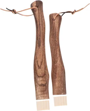 LIFKOME Short Curved Axe Handle for Hatchet Hammer Wooden Replacement Hanging Hole Solid Comfortable Grip
