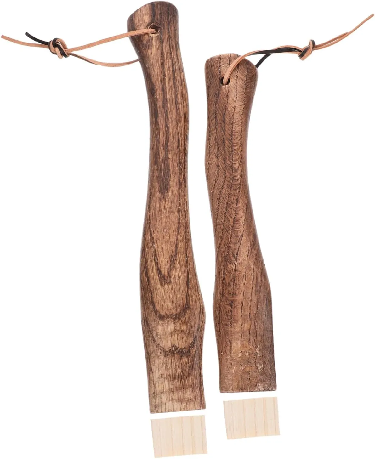 LIFKOME Short Curved Axe Handle for Hatchet Hammer Wooden Replacement Hanging Hole Solid Comfortable Grip