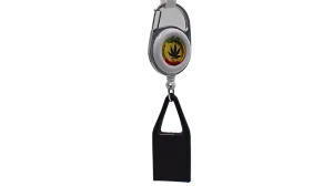 Lighter Holder (Leash) - White Hemp Leaf