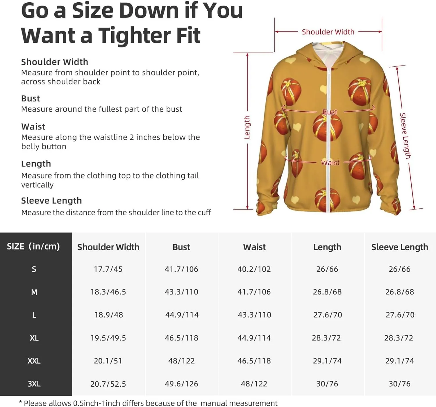Lightweight UV Protection Sun Jacket, Buttered Bread Print Sportswear Hooded Sunblock Shirt for Outdoor