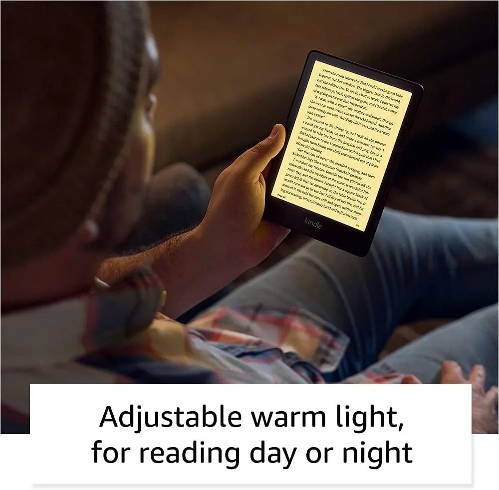 Like-New Amazon Kindle Paperwhite (16 GB) | Now with a larger display, adjustable warm light, increased battery life, and faster page turns | Black
