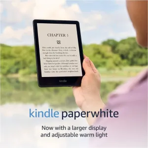 Like-New Amazon Kindle Paperwhite (16 GB) | Now with a larger display, adjustable warm light, increased battery life, and faster page turns | Black
