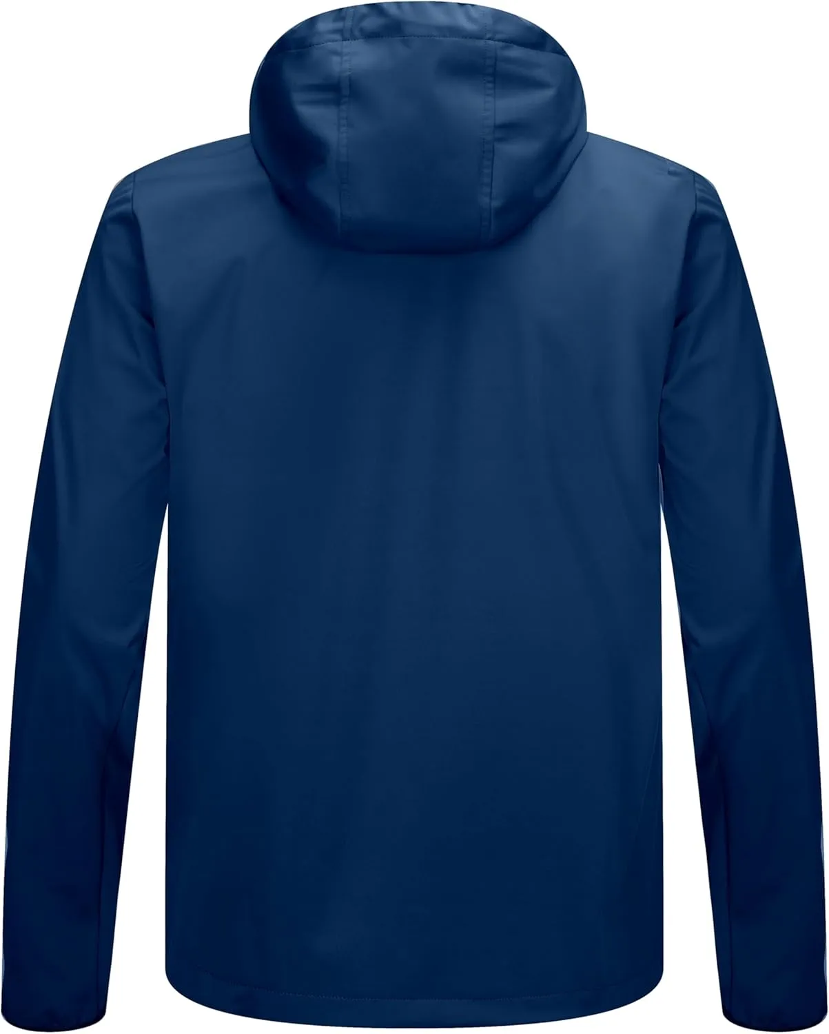 Little Donkey Andy Men's Lightweight Hooded Softshell Jacket for Running Travel Hiking, Windproof Outerwear, Water Repellent