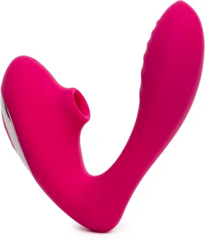 Lovehoney Indulge Clitoral Sucking Vibrator | Vibrating Dildo for Clit & G Spot Double Stimulation Device | Waterproof Clit Sucker | Clitoris Stimulator | Personal Massager Adult Sex Toys for Women