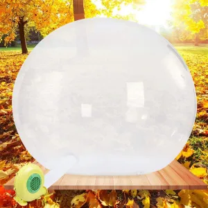 Luxurious Inflatable Bubble Camping Tent Eco Home Tent with Air Blower Outdoor Family Camping Backyard Transparent Stargazing and Camping 110V (Fully Transparent 3M)