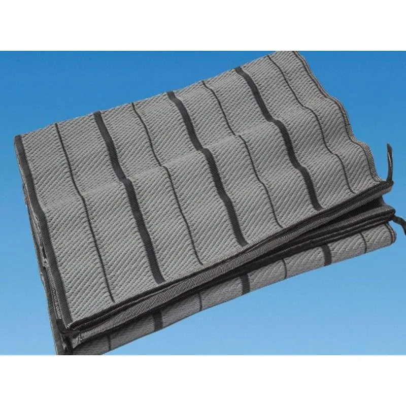 Luxury Awning Carpet 2.5 x 6.0m Moroccan Style Padded Ground Sheet H/D Grey PLS