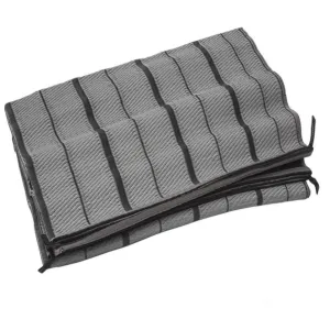Luxury Awning Carpet 2.5 x 6.0m Moroccan Style Padded Ground Sheet H/D Grey PLS
