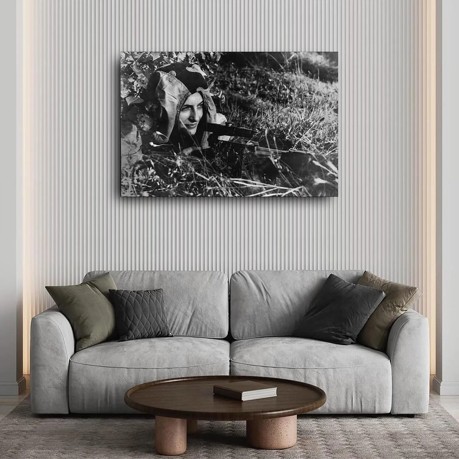 Lyudmila Pavlichenko World War II Soviet Red Army Sniper Black And White Poster Room Bedroom Decoration Poster3 Canvas Painting Wall Art Poster for Bedroom Living Room Decor 36x24inch(90x60cm)