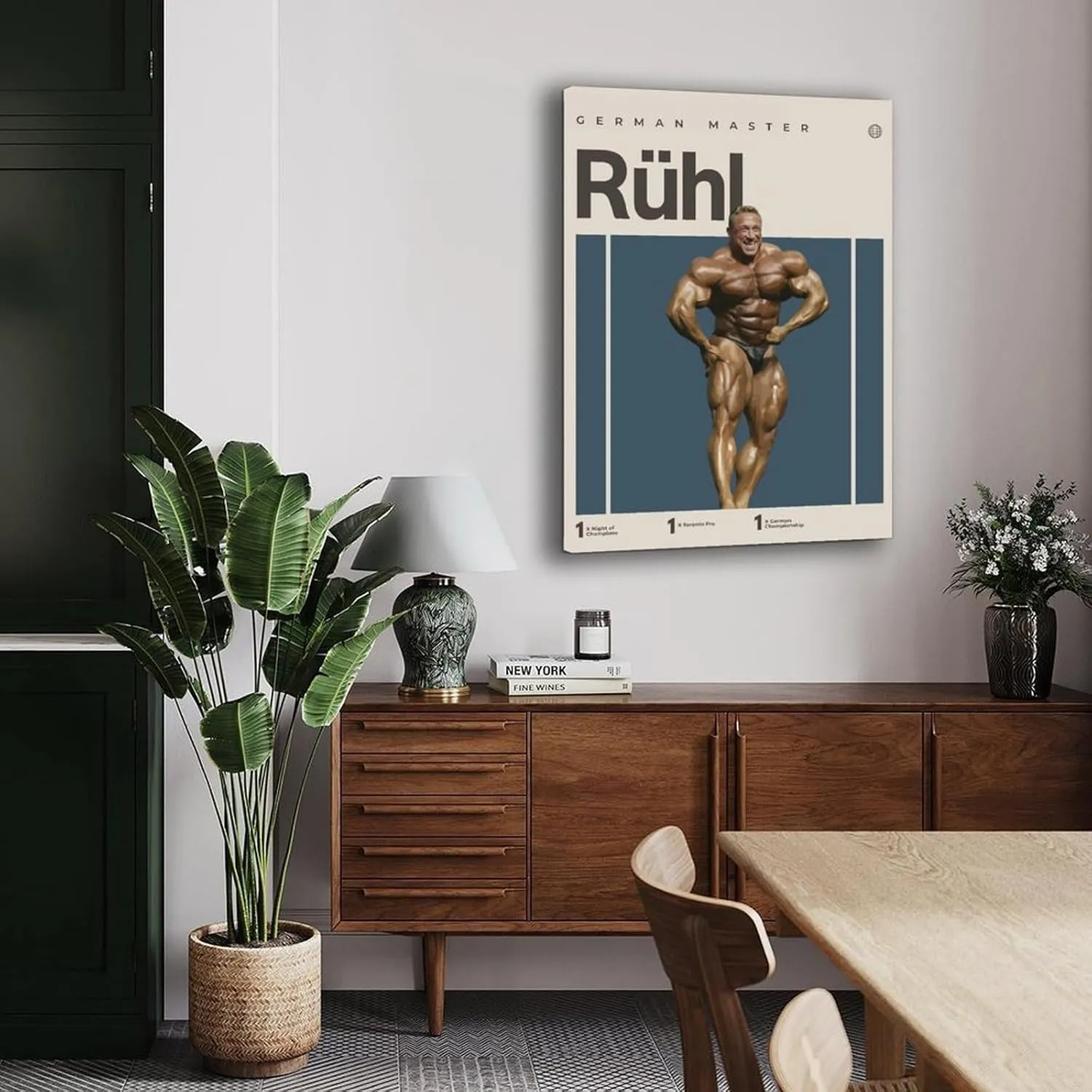 Markus Rühl Bodybuilder Poster 2 Canvas Painting Wall Art Poster for Bedroom Living Room Decor 16x24inch(40x60cm)