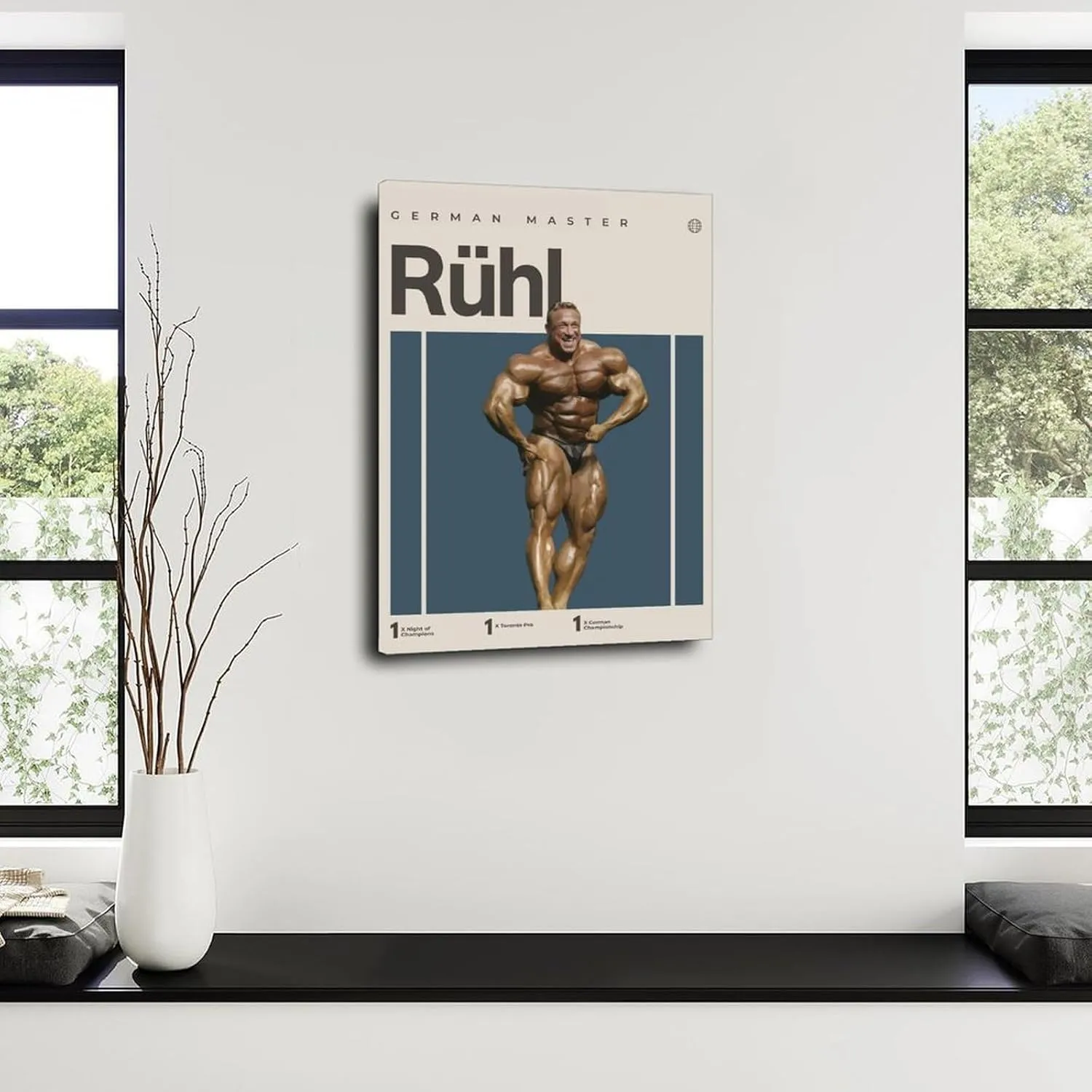 Markus Rühl Bodybuilder Poster 2 Canvas Painting Wall Art Poster for Bedroom Living Room Decor 16x24inch(40x60cm)