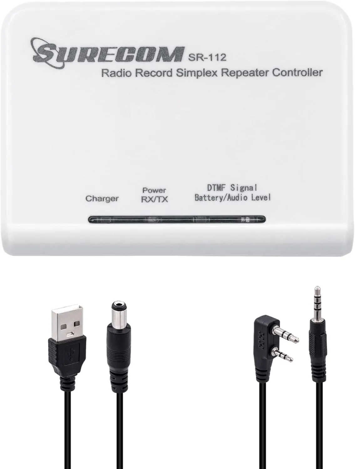 Mcbazel Surecom SR-112 Cross Band Radio Simplex Repeater Controller with K Plug 46-K Cable for Kenwood PUXING WOUXUN QUANSHENG