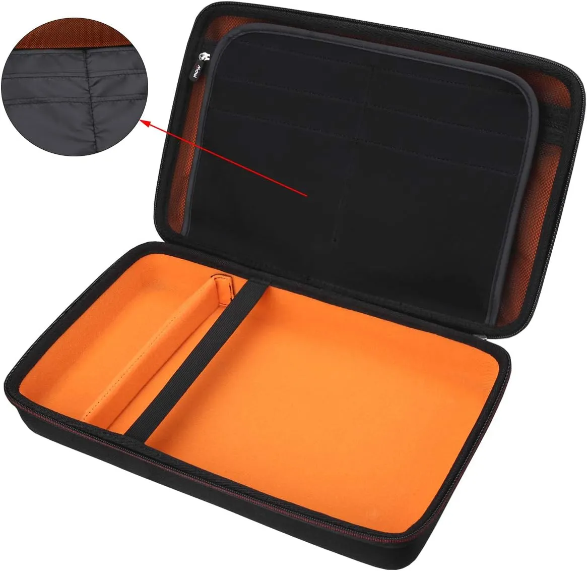 Mchoi Hard EVA Travel Case for DR. J 12.5" Portable Car Headrest Video Player/DR. J Professional 1080P Mini Projector, CASE ONLY