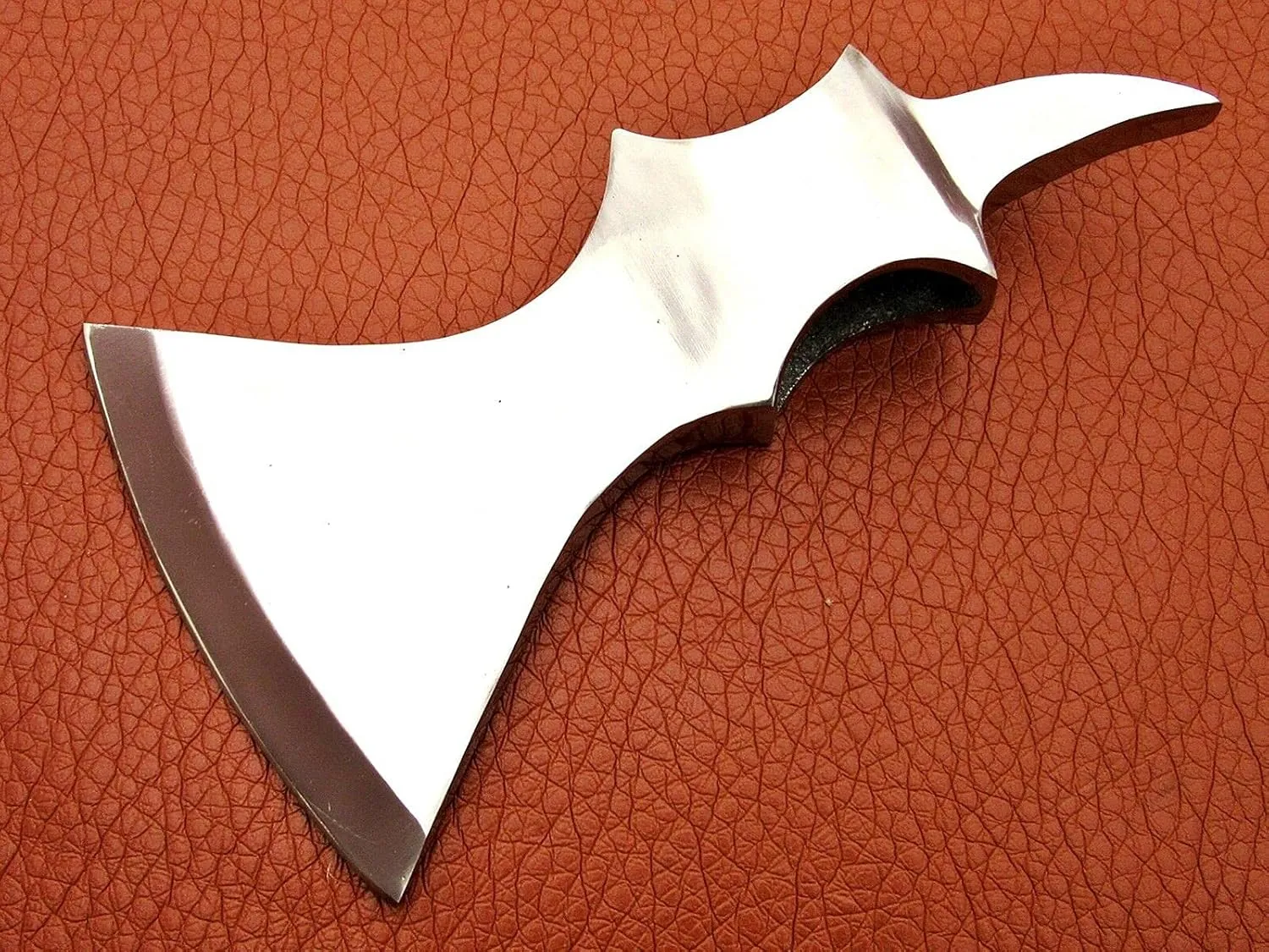 Medieval SPIKER Custom Hand Made HIGH Carbon Steel Tomahawk Viking Axe Head with Leather Sheath