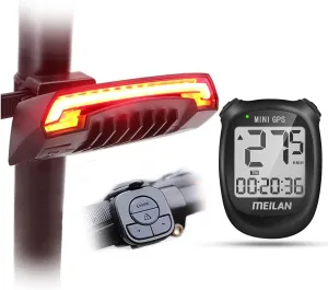 MEILAN X5 Smart Bike Taillight M3 Mini GPS Bike Computer (Black)