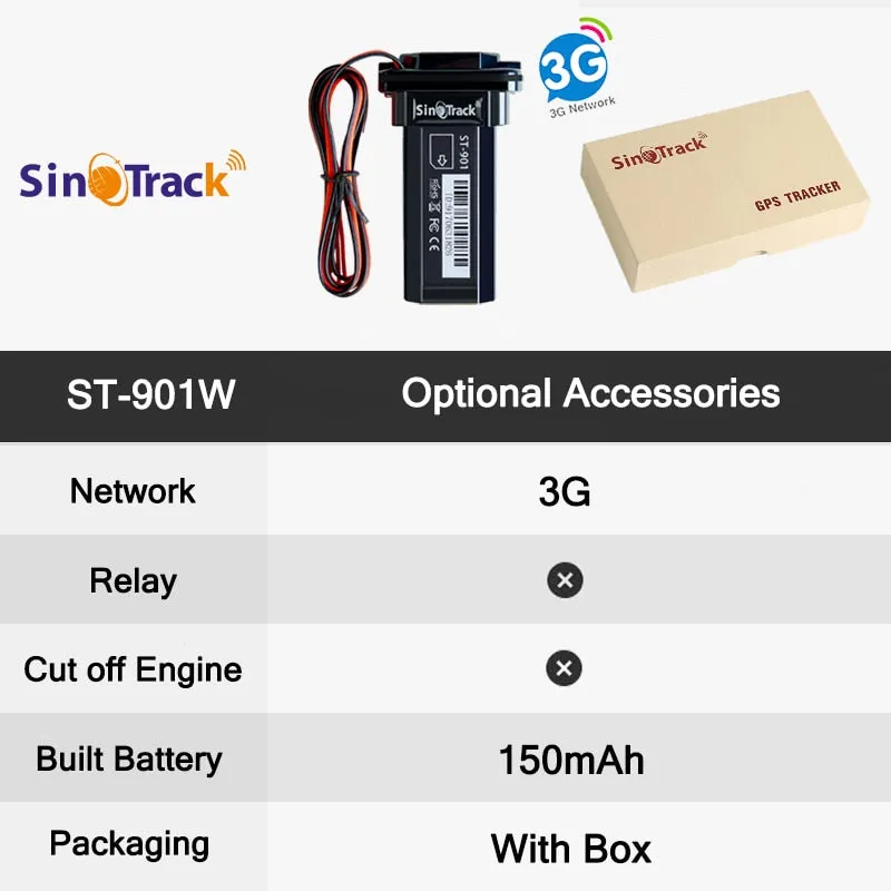 Mini Waterproof Builtin Battery GSM GPS tracker ST-901 for Car motorcycle vehicle tracking device with online tracking software