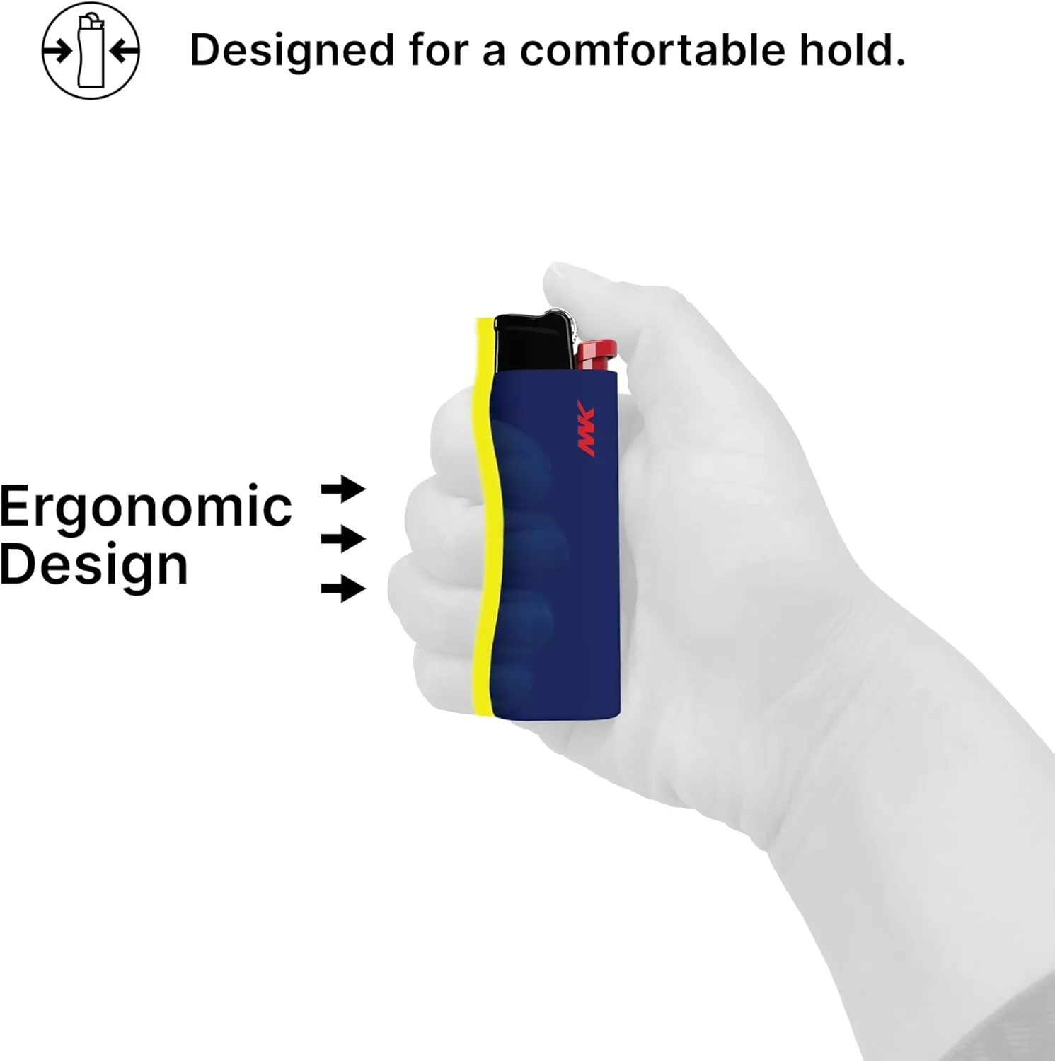 MK Lighter 50 Packs 9G Flint Strike Refillable Lighters, Ideal to use as Candle Lighters, BBQ Lighters, Butane Lighters, Classic Pocket Lighters (9G-HUE-50PC)