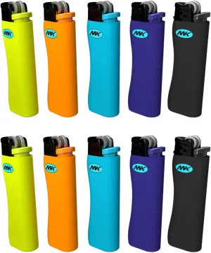 MK Lighter 9G Flint Strike Refillable Lighters, Ideal to use as Candle Lighters, Lighters in Bulk, BBQ Lighters, Butane Lighters, Classic Pocket Lighters. (9G)