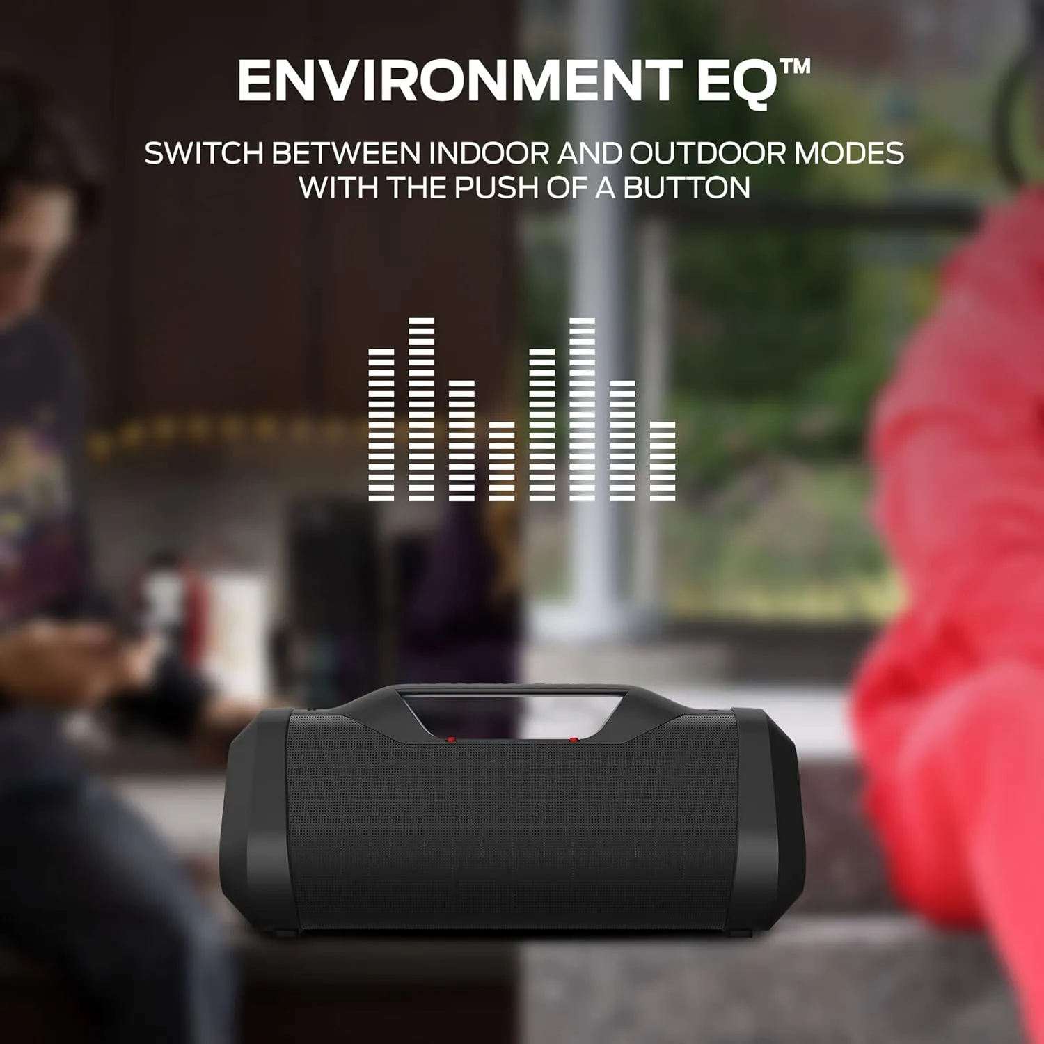 Monster Blaster 3.0 Portable Speaker, 120W Wireless Bluetooth, IPX5 Rechargeable Waterproof with USB Charge Out & Aux Input