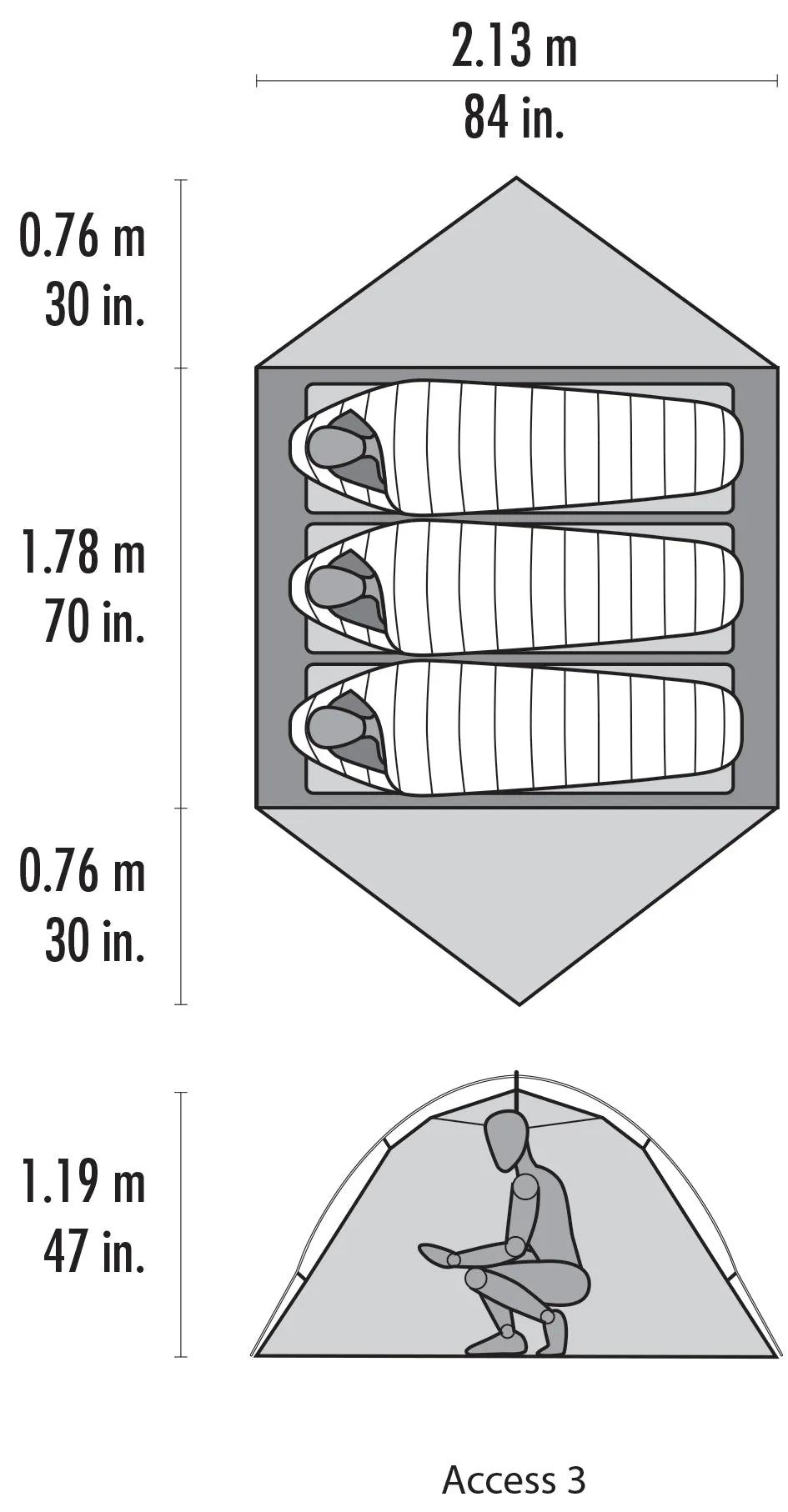 MSR Access 3-Person Tent | 4-Season | Ultralight & Quick Setup