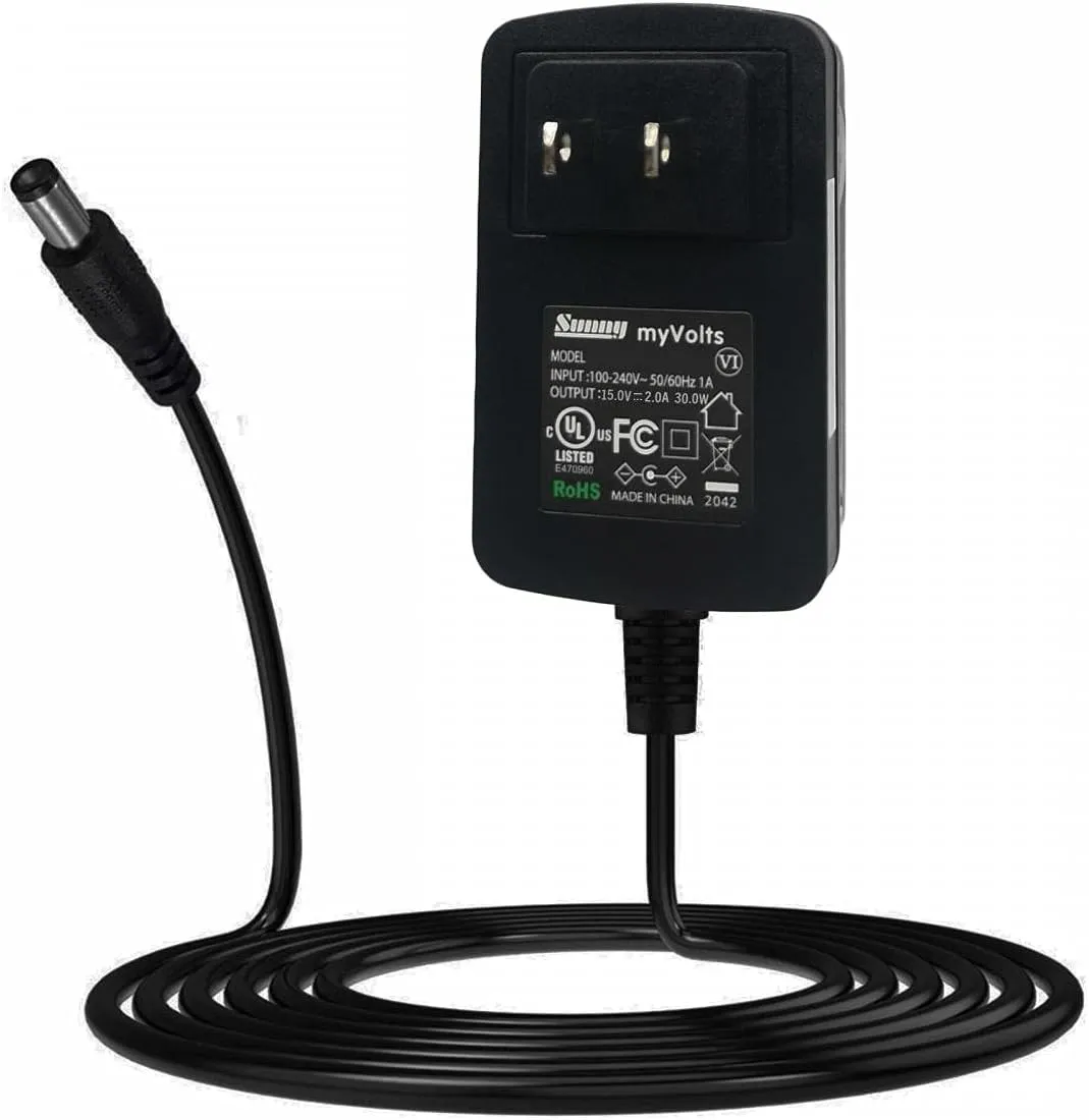 MyVolts 15V Power Supply Adaptor Compatible with Vax Gator HCGRV1B1 Handheld Vacuum Cleaner - US Plug