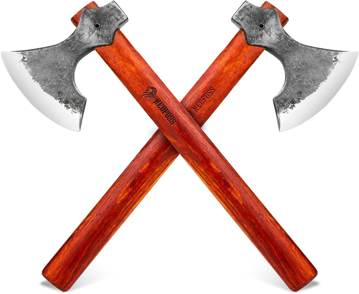 NedFoss 16" Champion Throwing Axe Set, 2 Pack Throwing Axes and Tomahawks with 1065 High Carbon Steel & Wooden Handle, Perfect for Axe Throwing Game, Recreation, Cabin Dector, Gift for Men