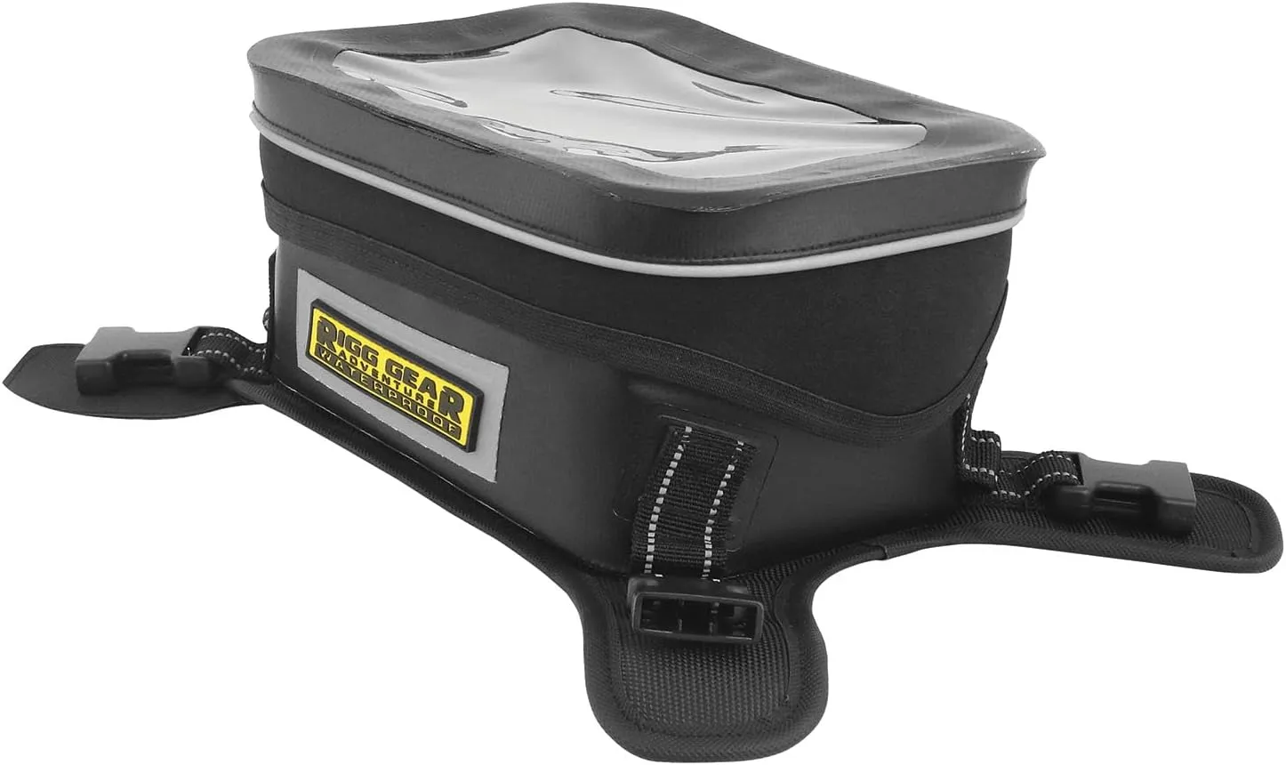 Nelson Rigg Waterproof Hurricane Dual Sport/Enduro Tank Bag, Black/Grey