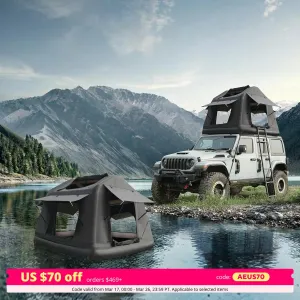 New Design 4x4 Offroad Car Roof Top Tent Amphibious Inflatable Tent With Ladder For Camping