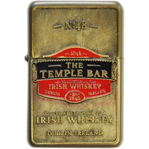 Oil Lighter With Temple Bar Traditional Irish Whiskey Design