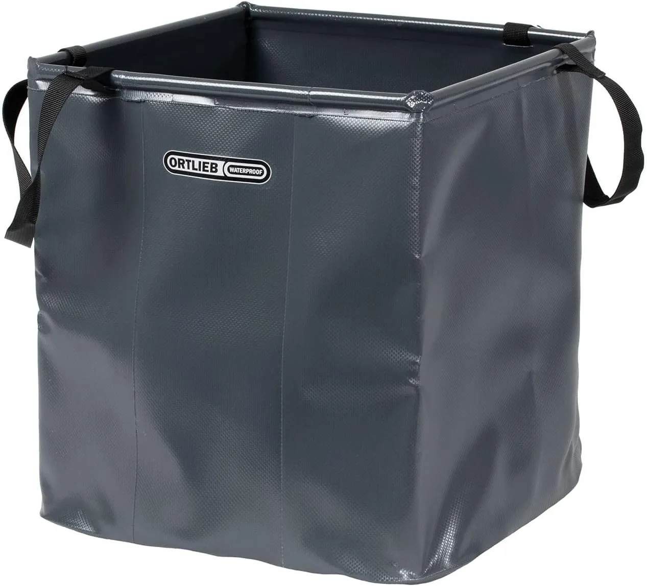 ORTLIEB OR-N121 Folding Bowl, 5.3 gal (20 L), Asphalt, H 11.0 x W 11.8 x D 11.8 inches (28 x 30 x 30 cm)