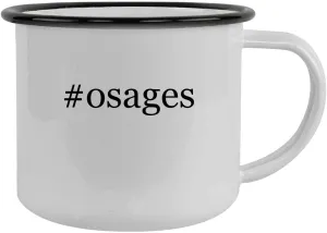 #osages - 12oz Hashtag Camping Mug Stainless Steel, Black