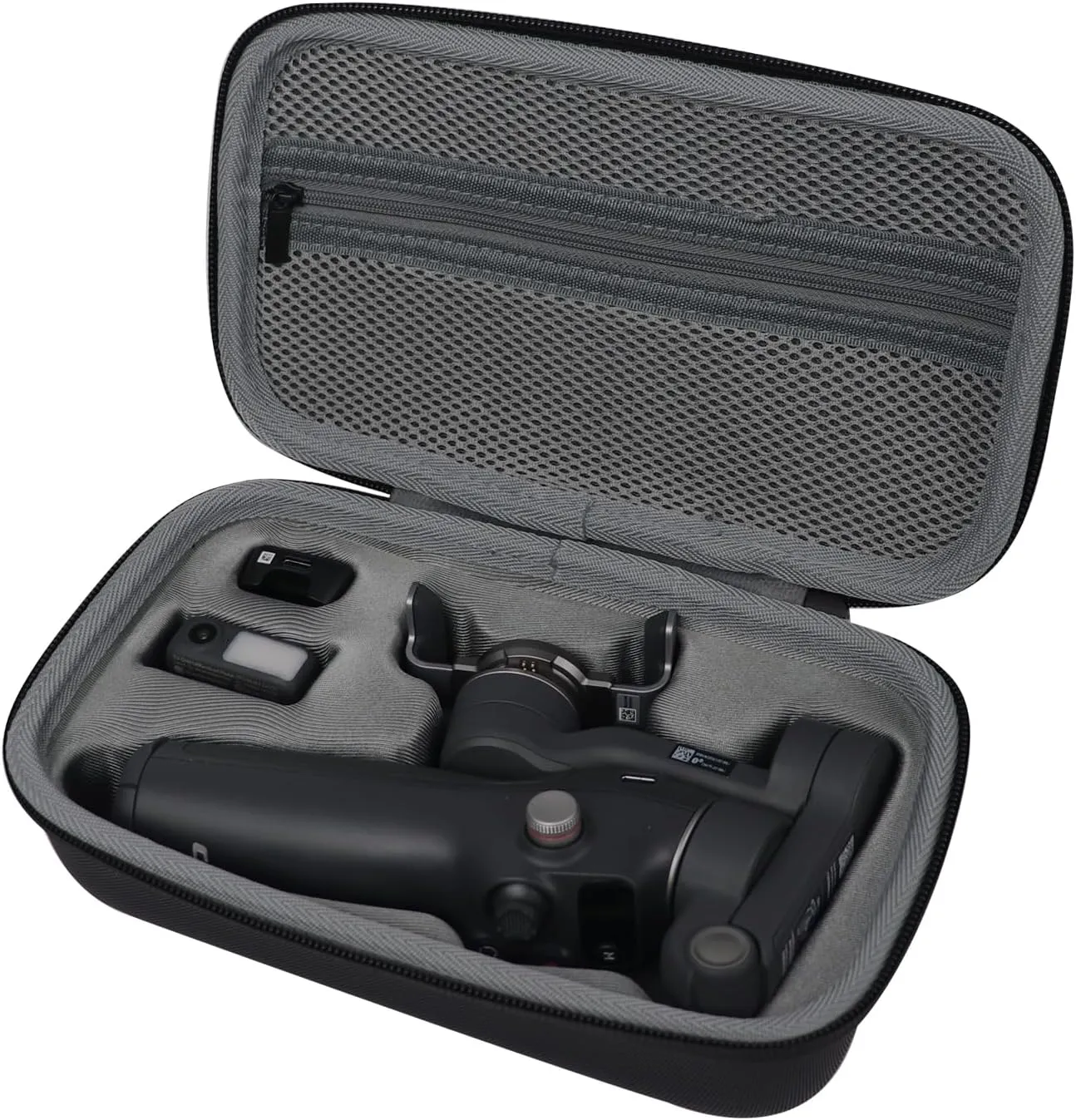 Osmo Mobile 7P Case, PU Portable OM 7P Storage Handbag, Black Waterproof Travel Case for Osmo Mobile 7, 7P Gimbal Stabilizer Accessories