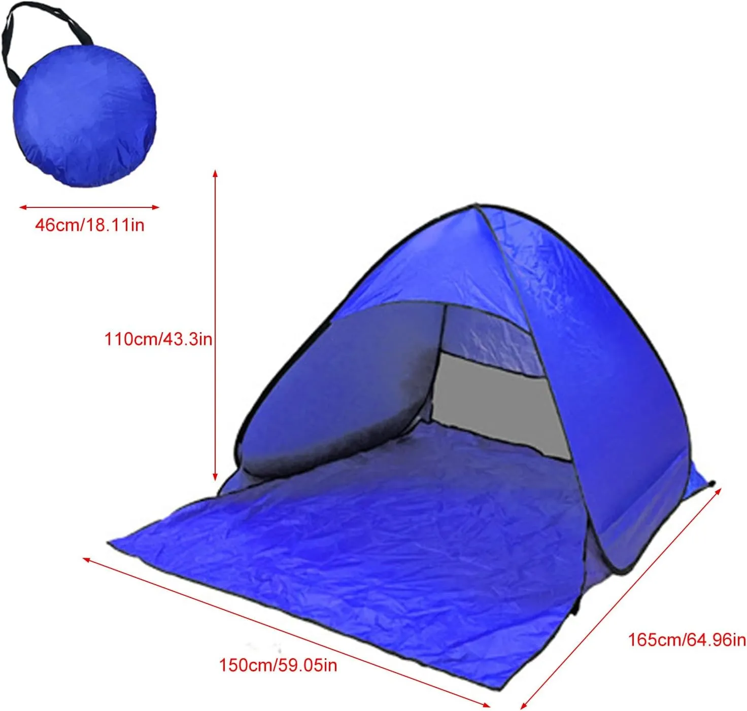 Outdoor Automatic Quick Open Tent Waterproofs Camping Tent Portable Beach Tent for Outdoor Travel Hiking Backpacking