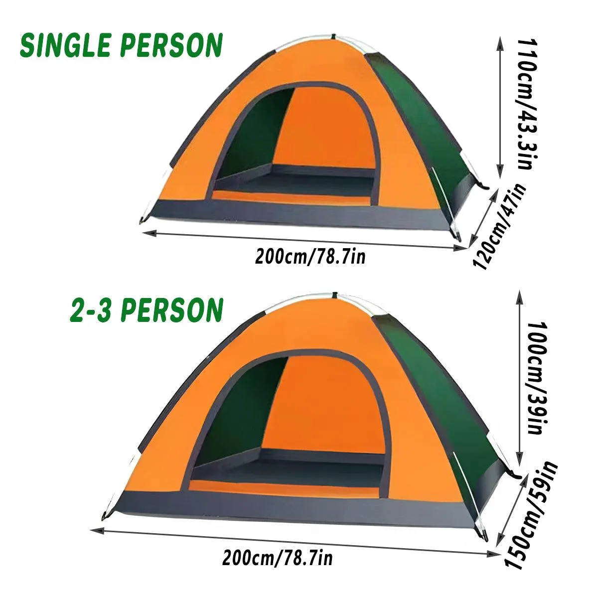 Outdoor Camping Tent Portable Sun Protection Lightweight Quick Setup Shelter