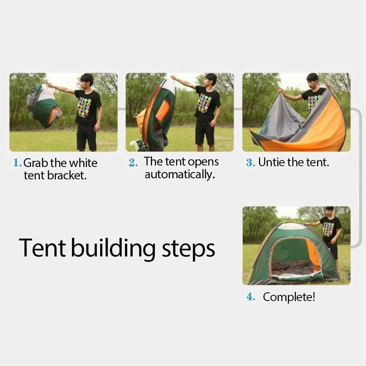 Outdoor Camping Tent Portable Sun Protection Lightweight Quick Setup Shelter