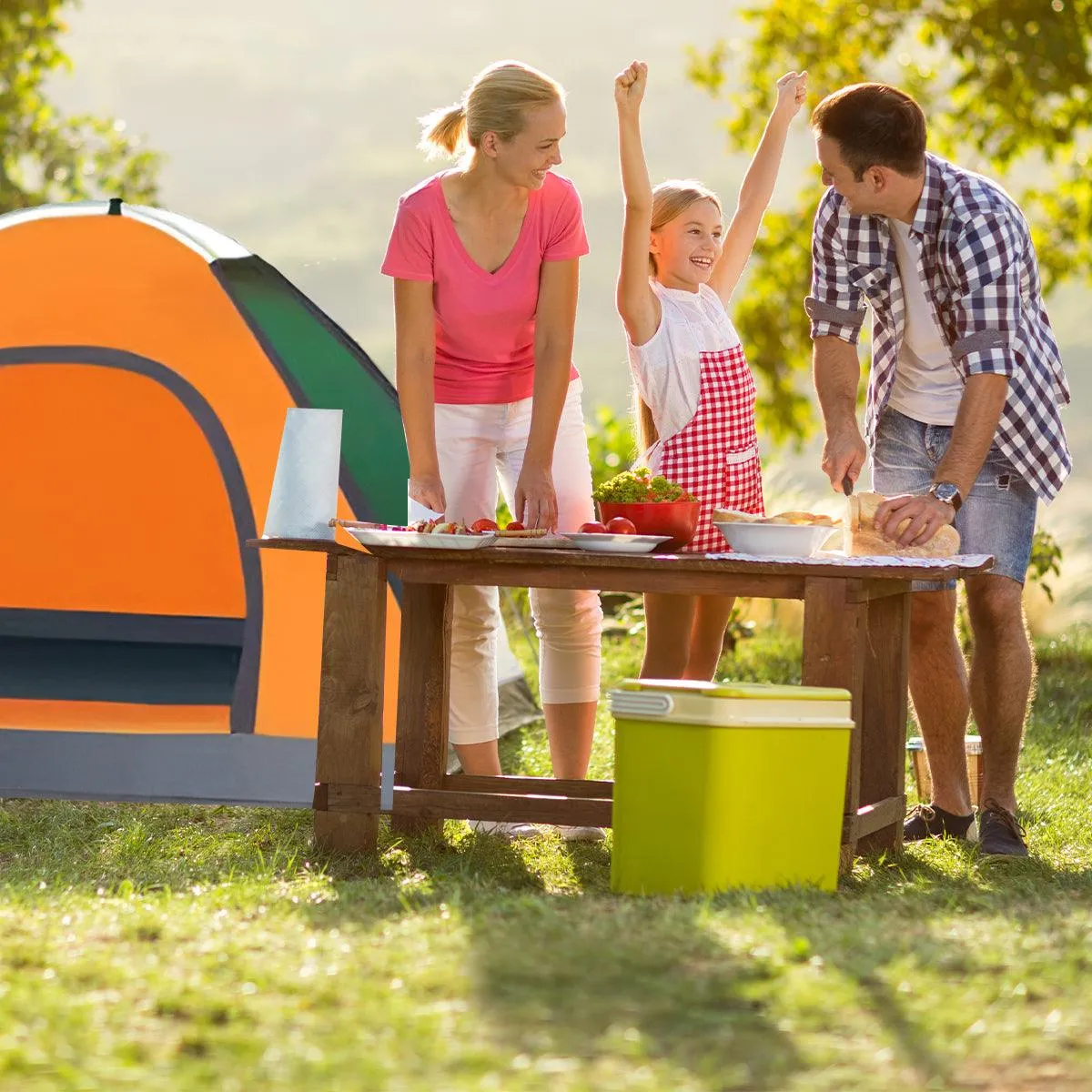 Outdoor Camping Tent Portable Sun Protection Lightweight Quick Setup Shelter