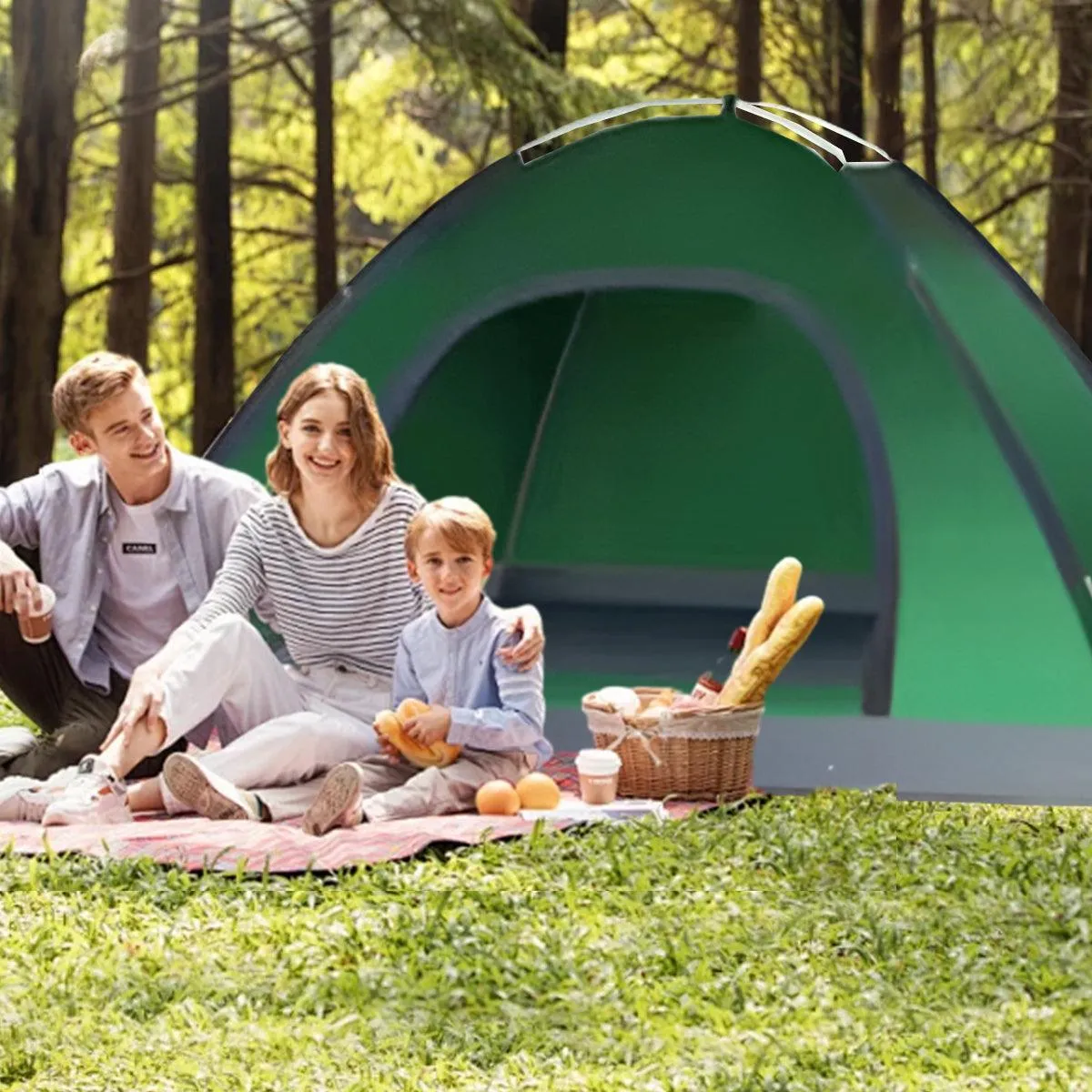 Outdoor Camping Tent Portable Sun Protection Lightweight Quick Setup Shelter