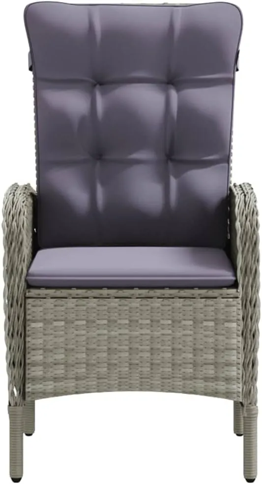 Outdoor Patio Furniture,5 Piece Patio Dining Set with Cushions Gray and BlackDesigned for Camping, Resting, Outdoors.