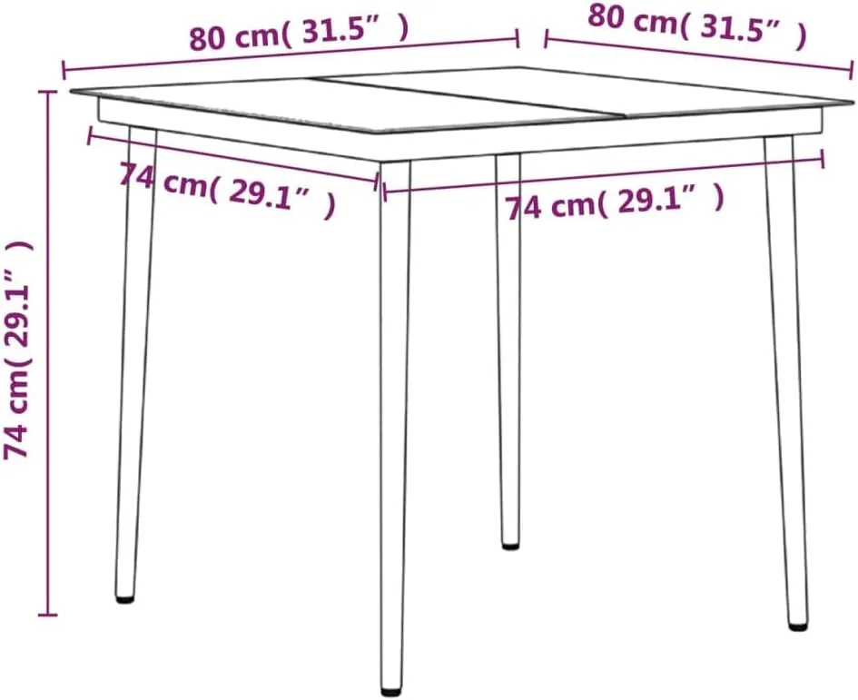 Outdoor Patio Furniture,5 Piece Patio Dining Set with Cushions Gray and BlackDesigned for Camping, Resting, Outdoors.