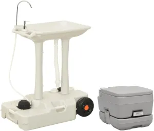 Outdoor Recreation,Camping & Hiking,Portable Camping Toilet and Handwash Stand Set