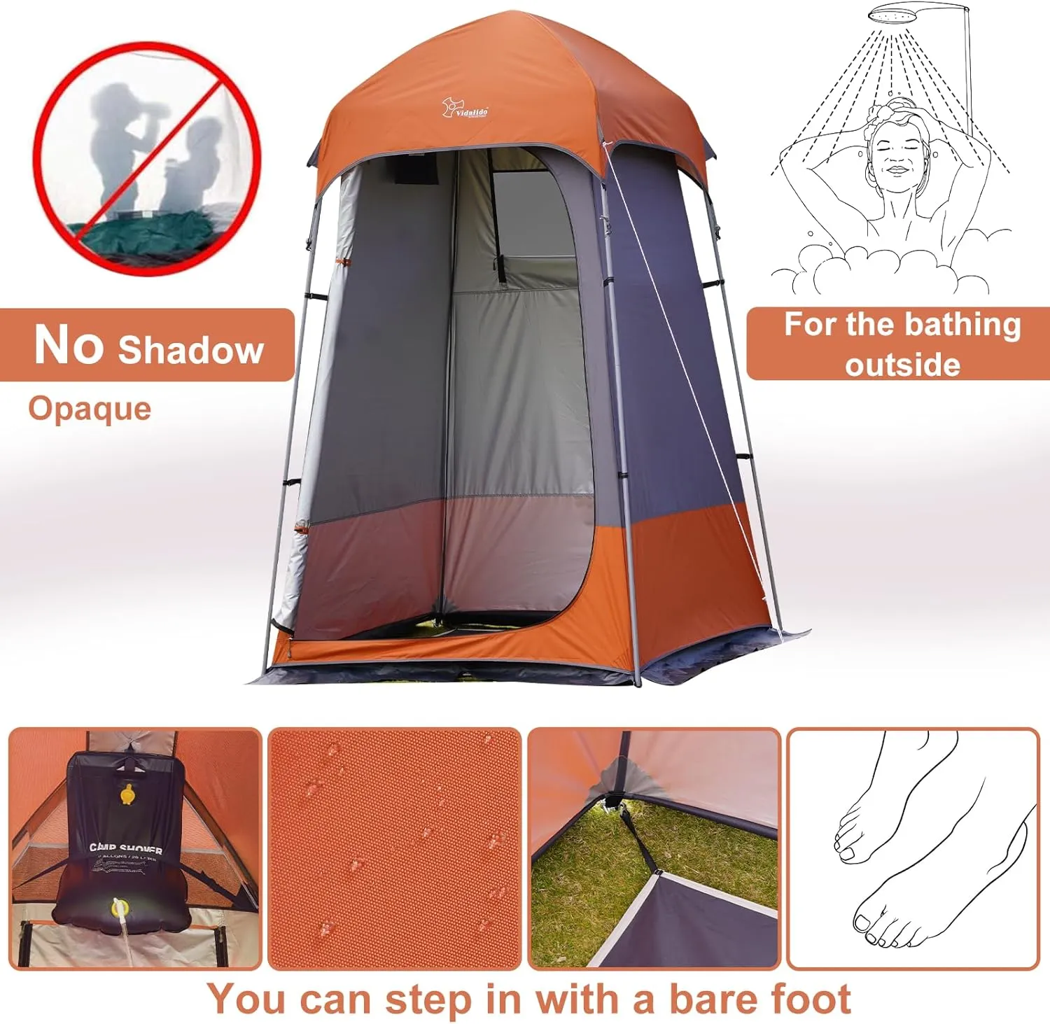 Outdoor Shower Tent Changing Room Privacy Portable Camping Shelters