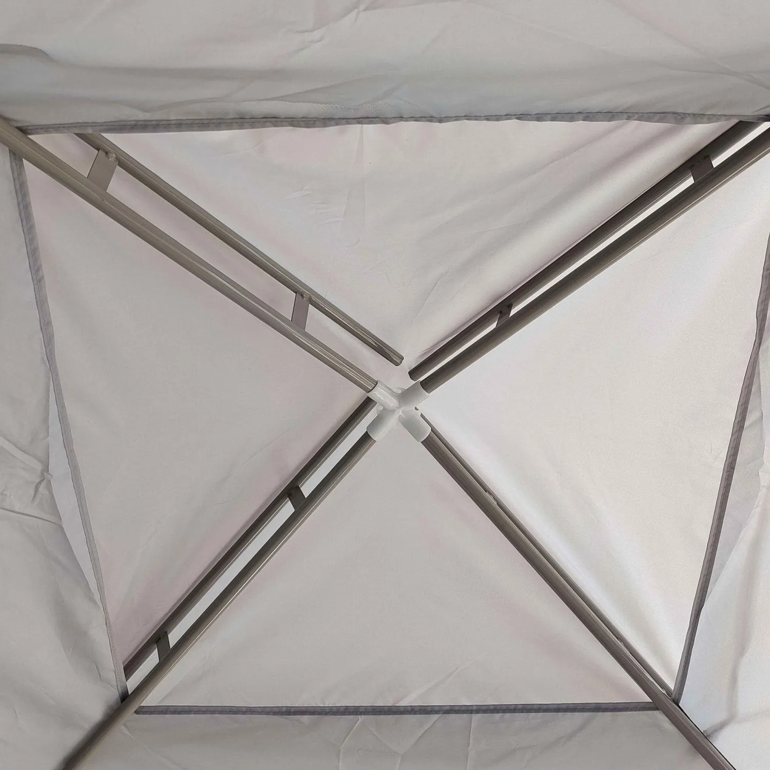 Outsunny 10' X 10' Canopy Tent, Party Tent With Mesh Netting And Double Tier Roof For Backyard, Gard|Outsunny Tente D'auvent 10' X 10', Tente Partielle Avec Filet En Maille Et Toit A Deux Niveaux Pour