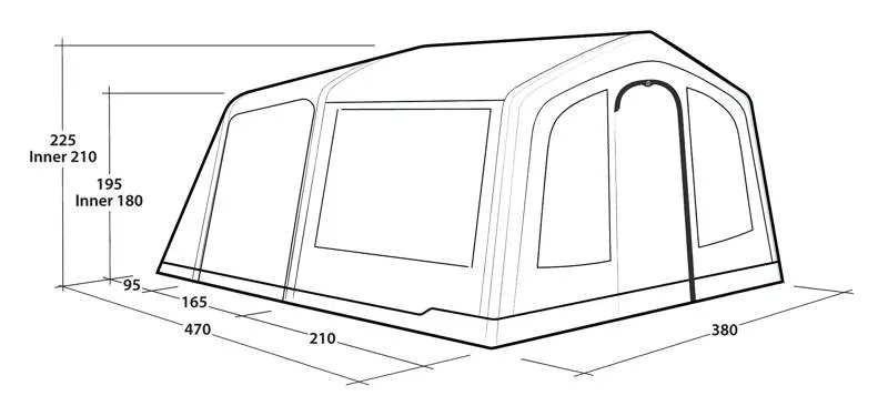 Outwell Michigan 4 Air Tent