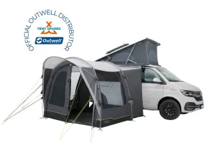Outwell Waystone 160 Campervan Drive-Away Awning 2024 in Black & Grey